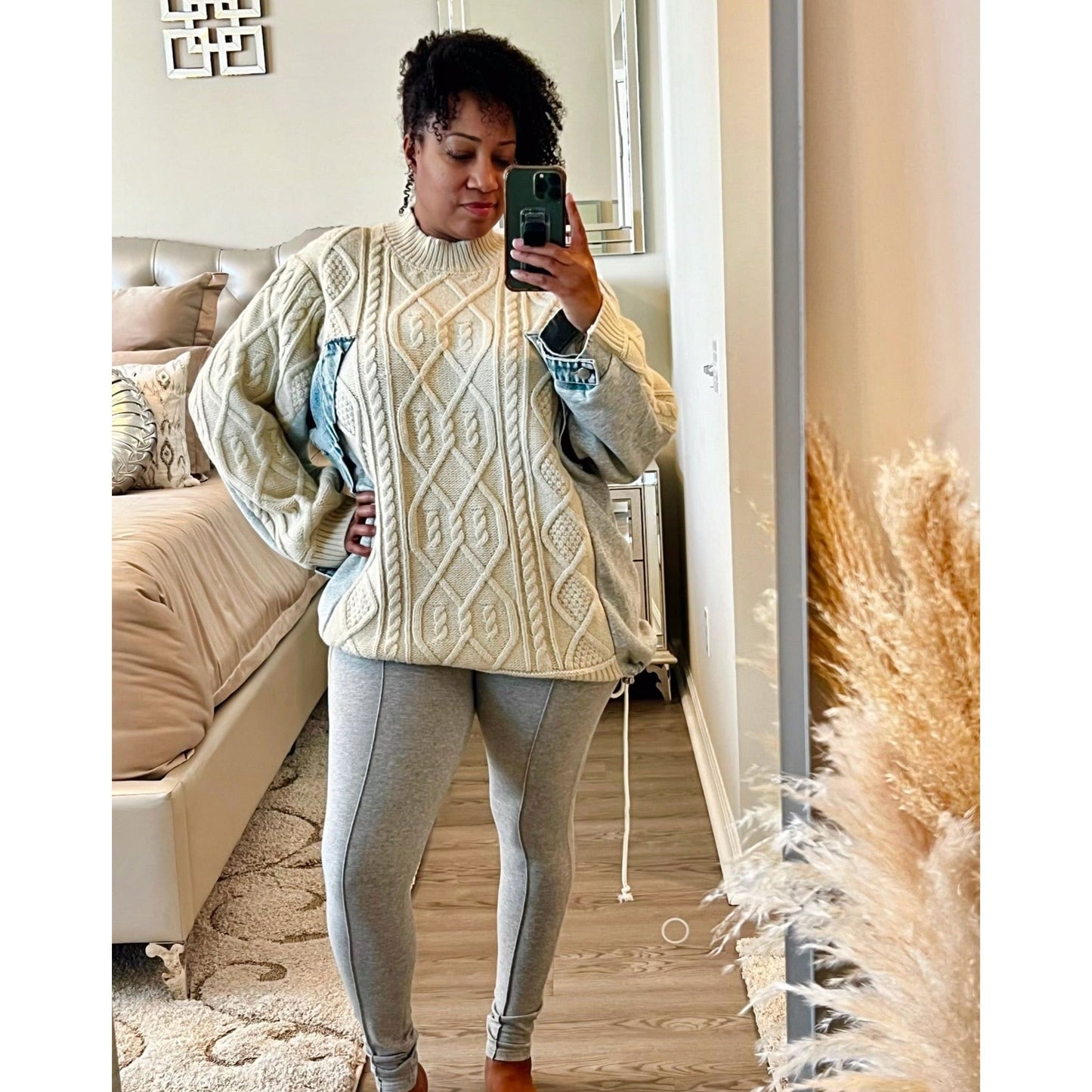 Details Matter Denim Sweater
