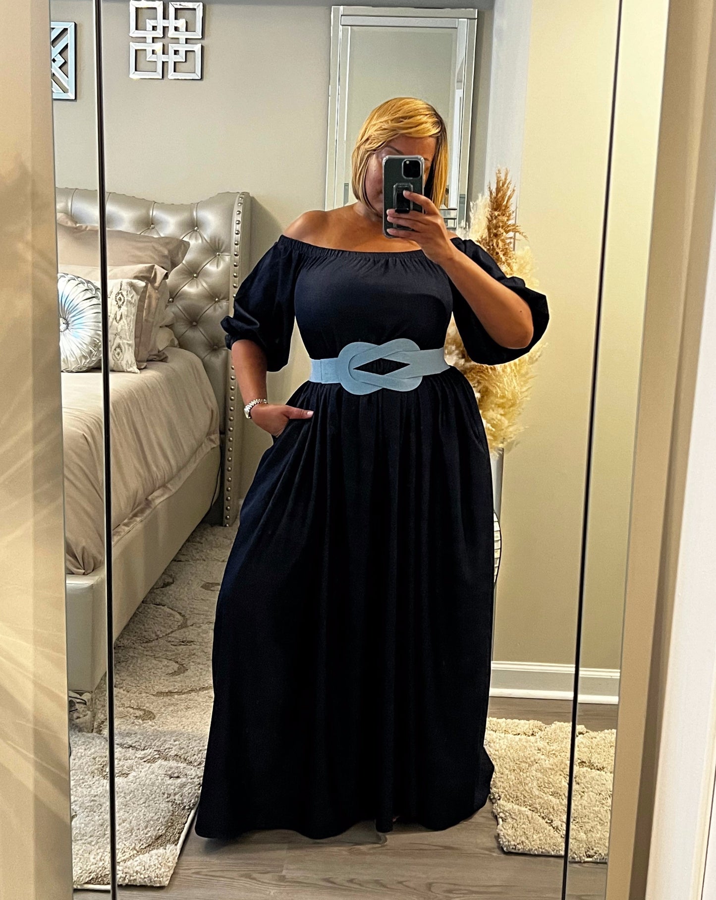 Maxed Out Denim Maxi Dress