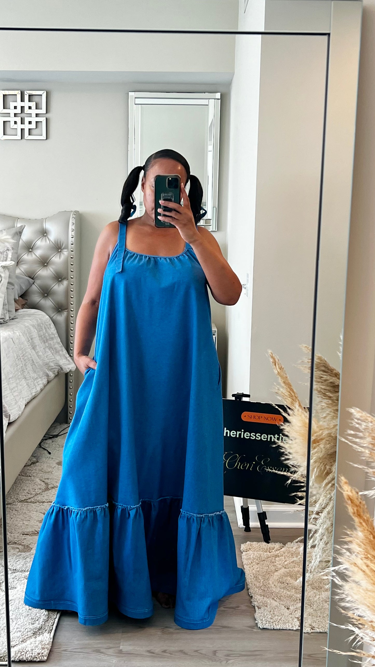 Monroe Denim Maxi Dress *25% OFF AT CHECKOUT*