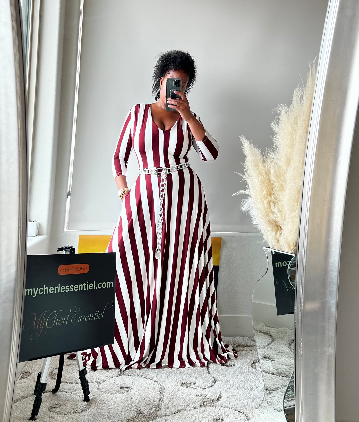 MyCheri V-neck Maxi Dress