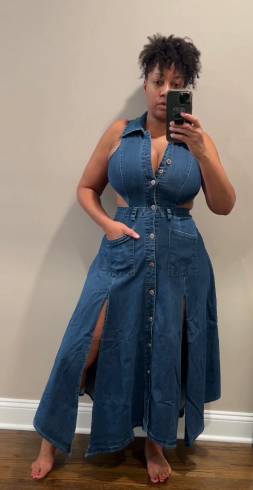 Oh Yes Ma’am Denim Dress