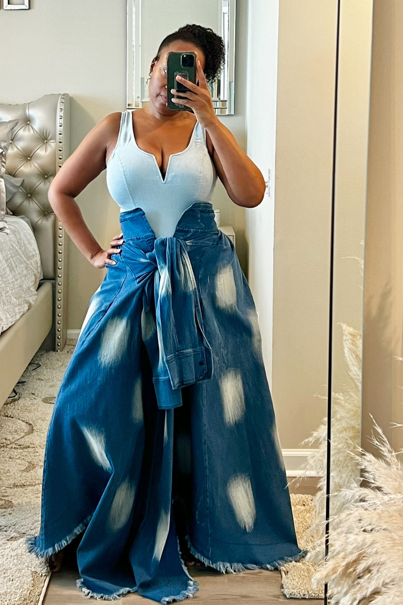 Don't Waste My Time Denim Skirt/Dress Don't Waste My Time Denim Skirt/Dress