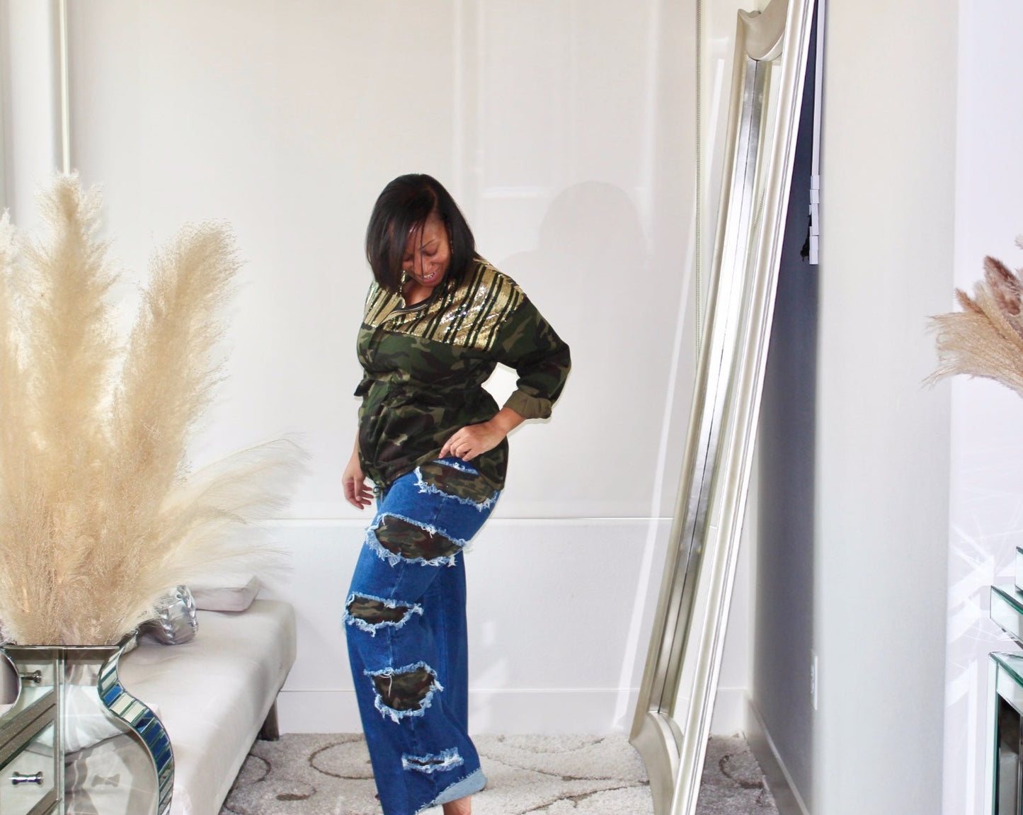 Never Stressed Distressed Jeans