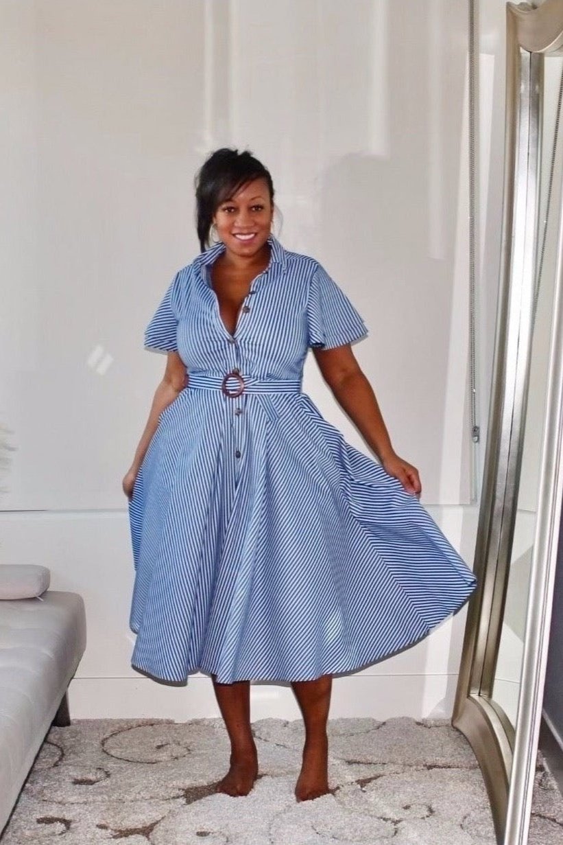 Desiree Denim Swing Dress
