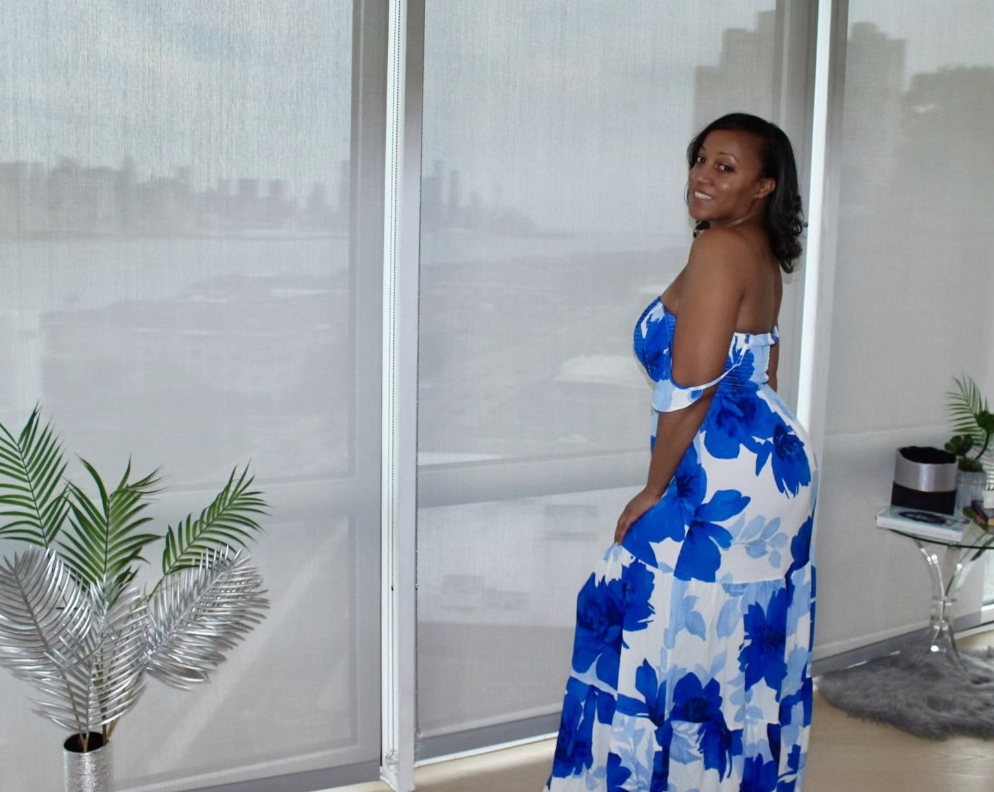 Blue Magic Maxi Dress