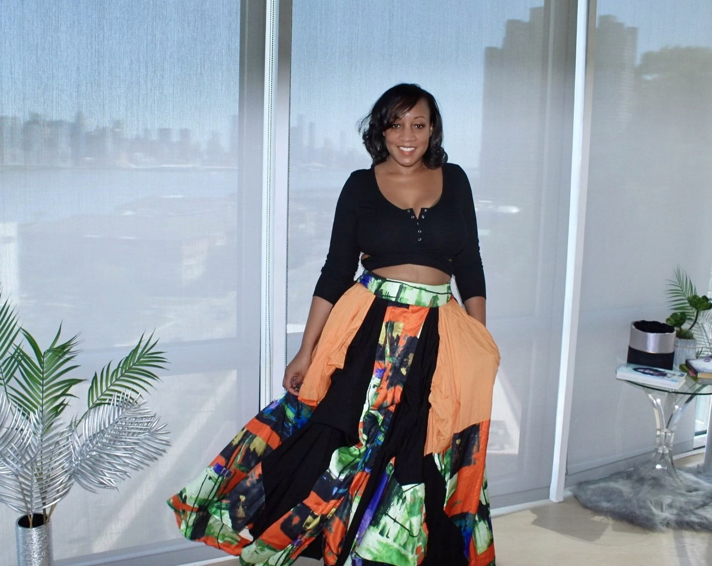 Damsel Neon Maxi Skirt