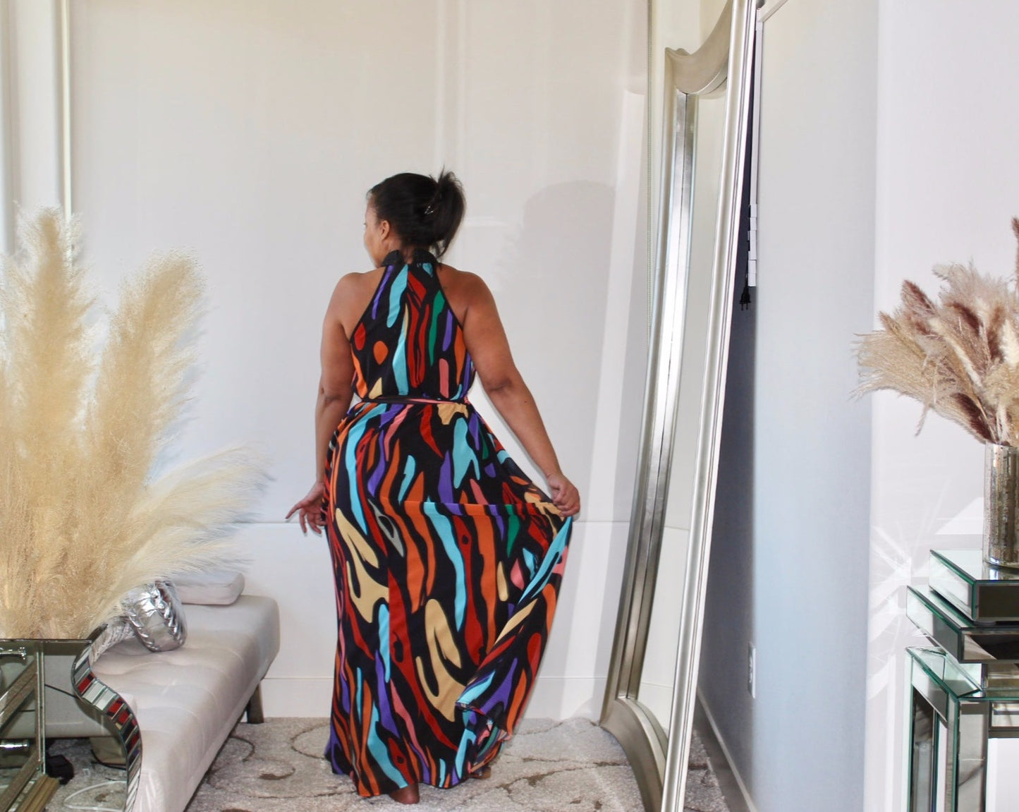 Tuxedo Tess Maxi Dress