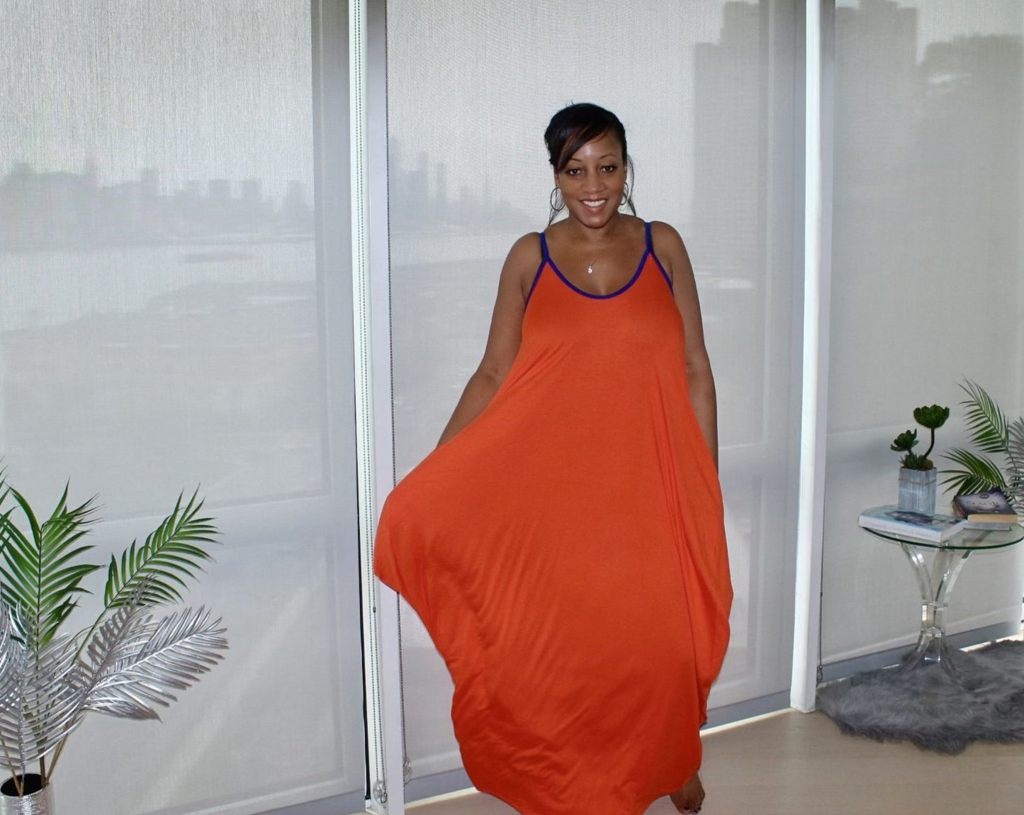 Cascade Tank Maxi Dress