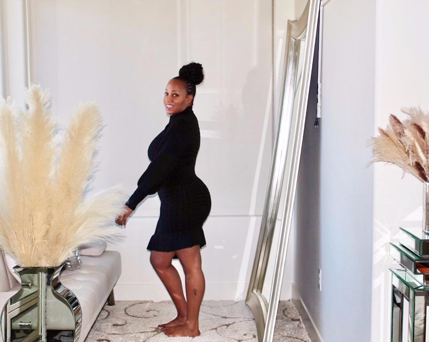 Dip It Low Sweater Dress