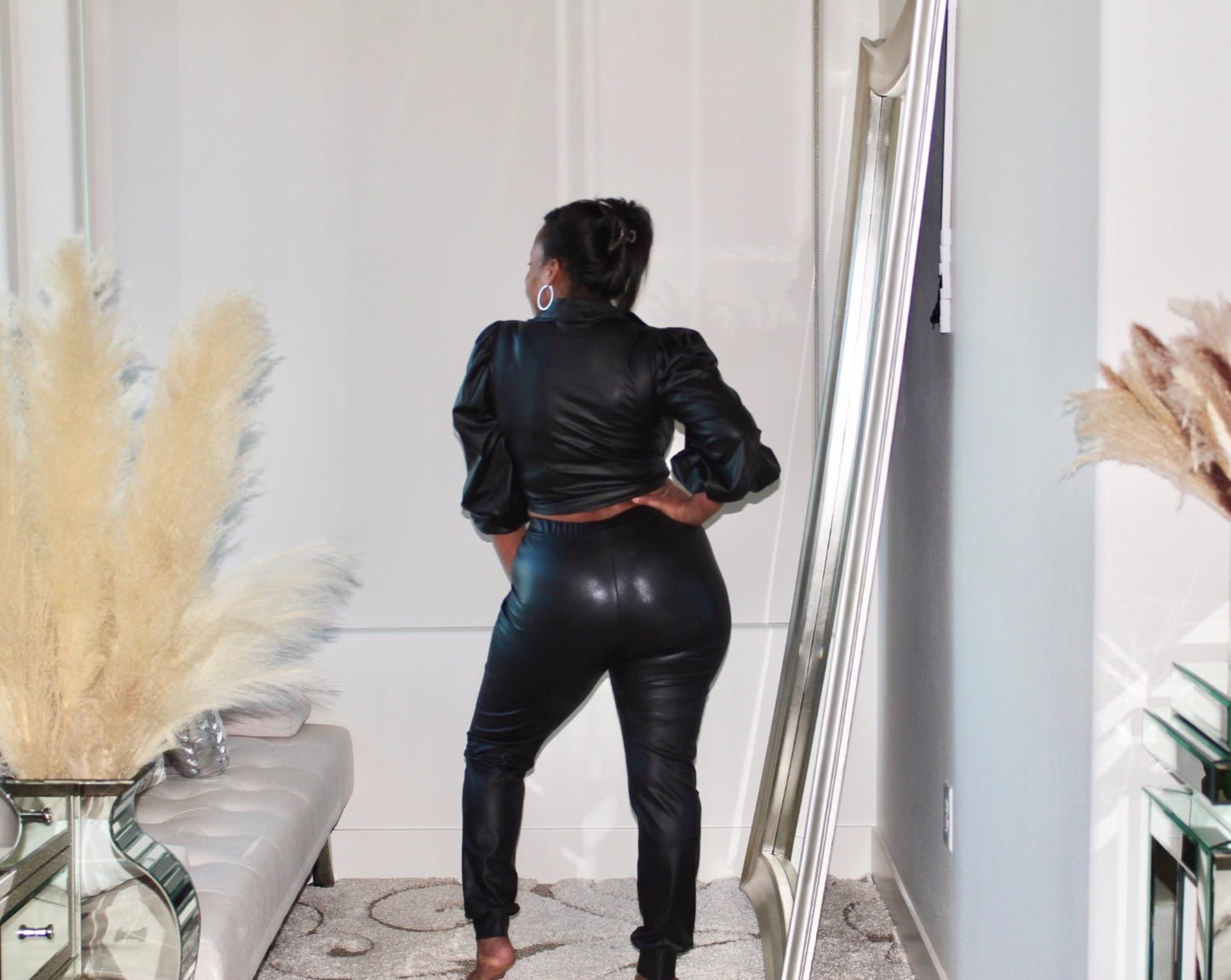 Sandra Dee Leather Pant Set