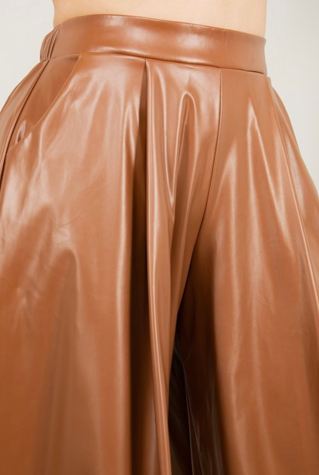 Mia Wide Leg Faux Leather Pants