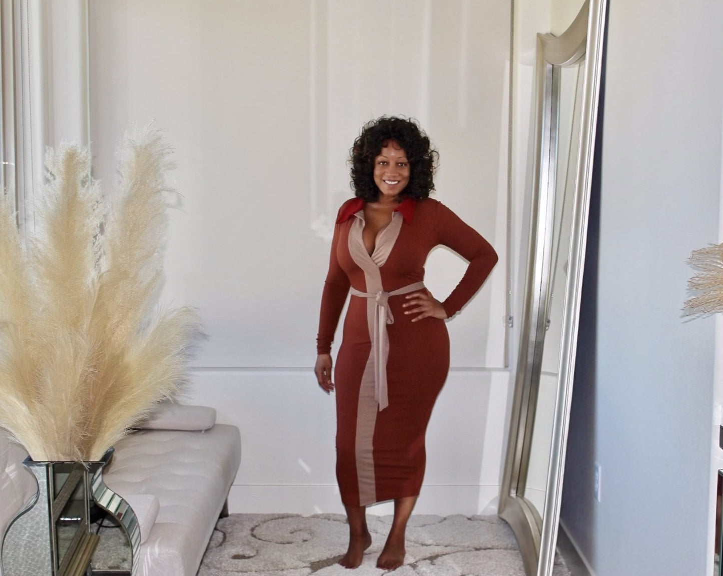 Kristy Tri-Color Dress