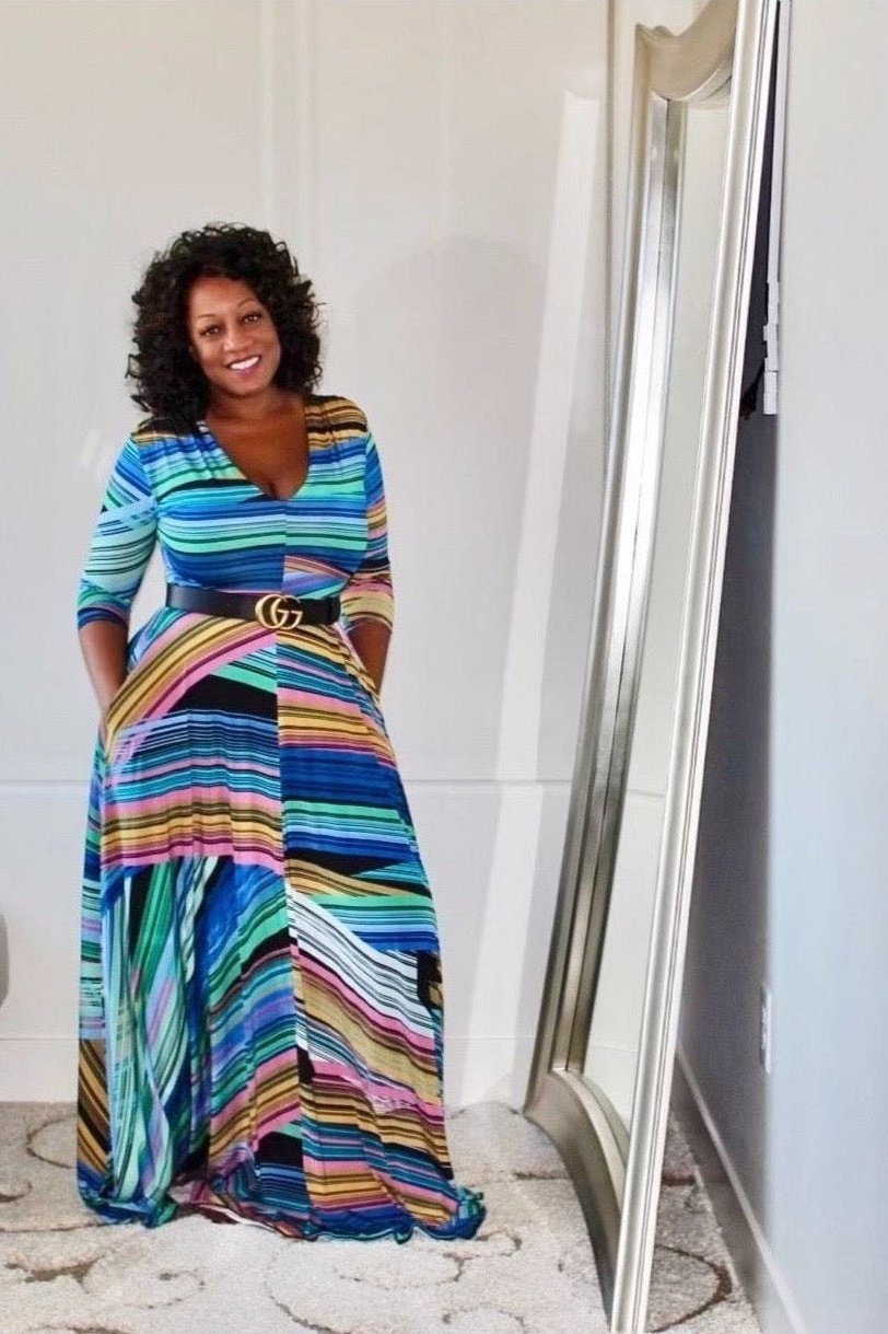 MyCheri V-neck Maxi Dress