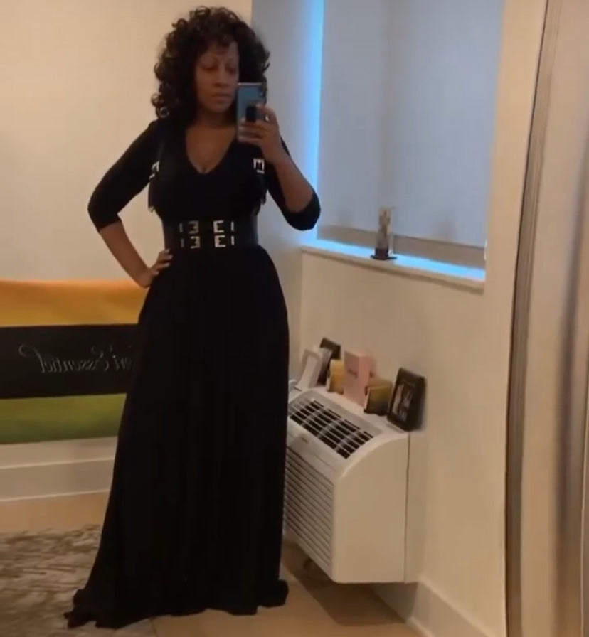 MyCheri V-neck Maxi Dress