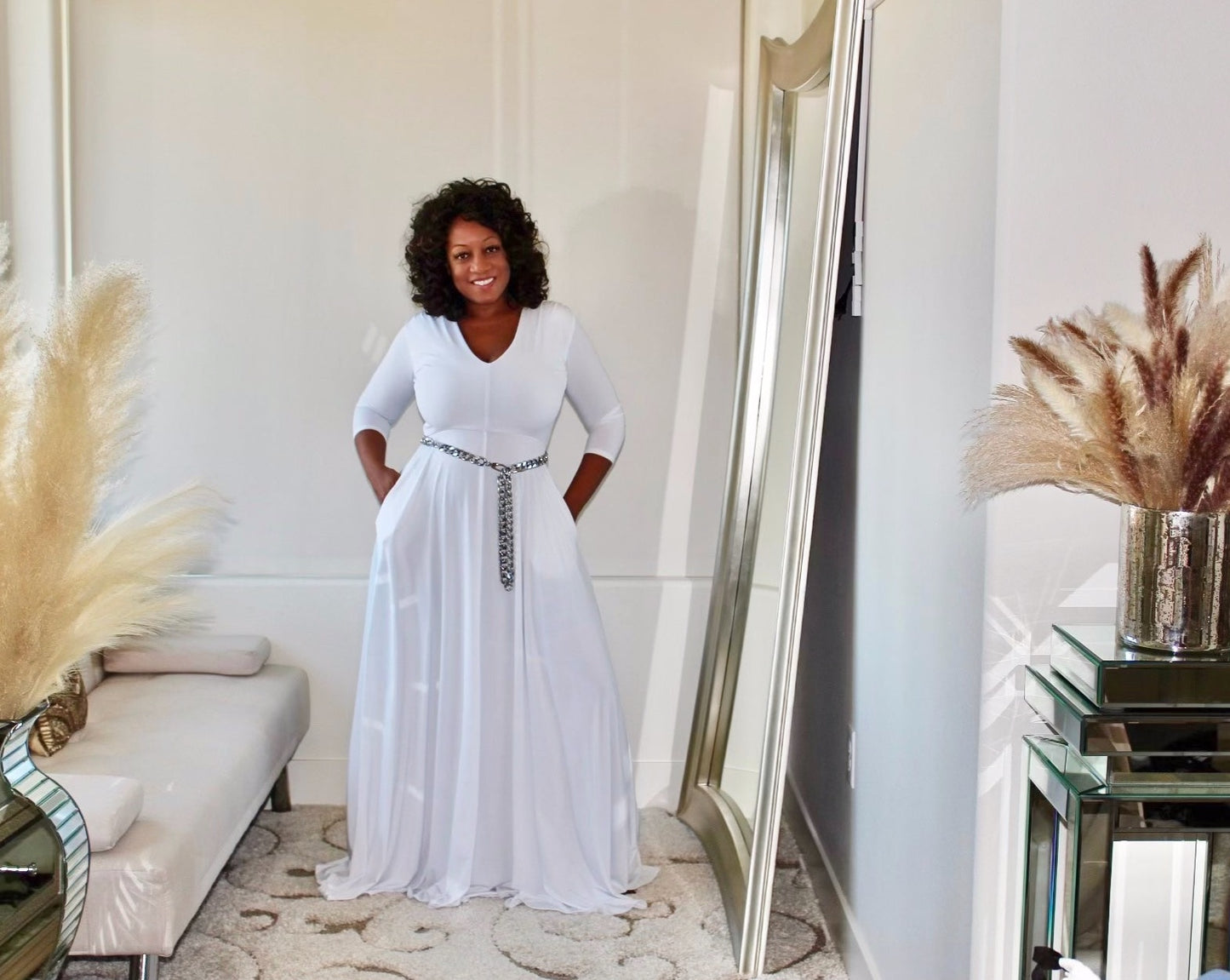 MyCheri V-neck Maxi Dress