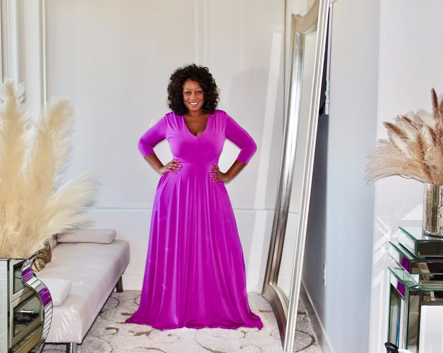 MyCheri V-neck Maxi Dress