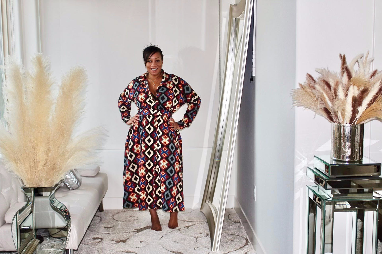 That 70’s Vibe Midi Dress