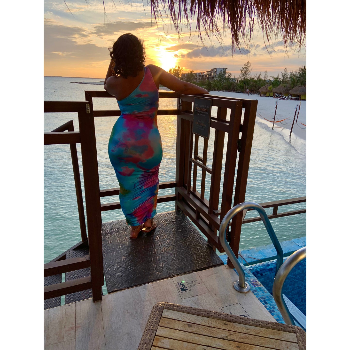 In The Clouds Shirred Dress