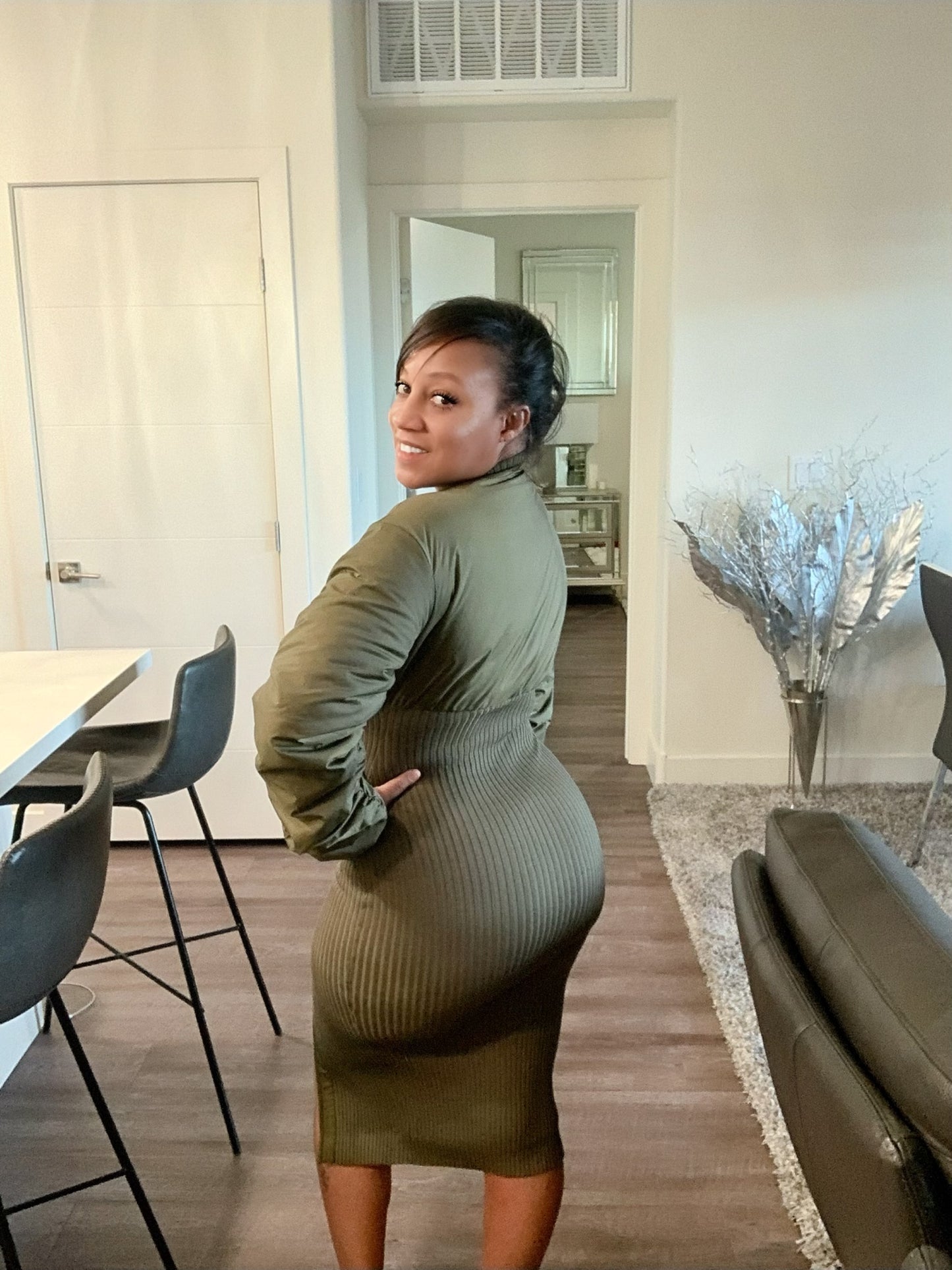 Keep Me Coated Coat Dress