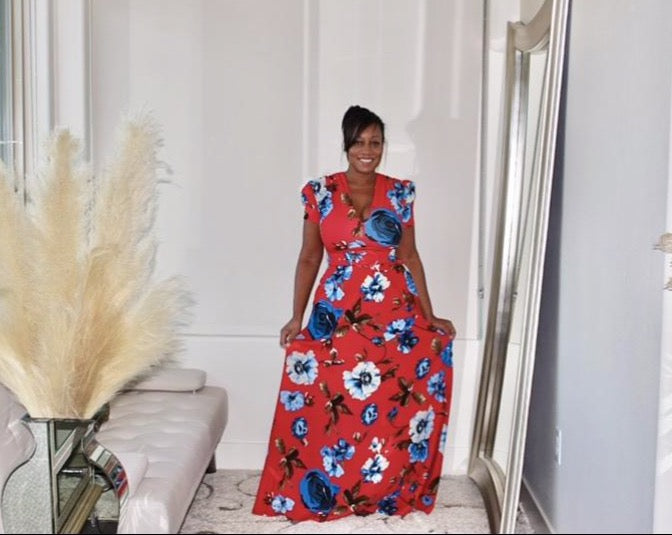 Madison Floral Maxi Dress