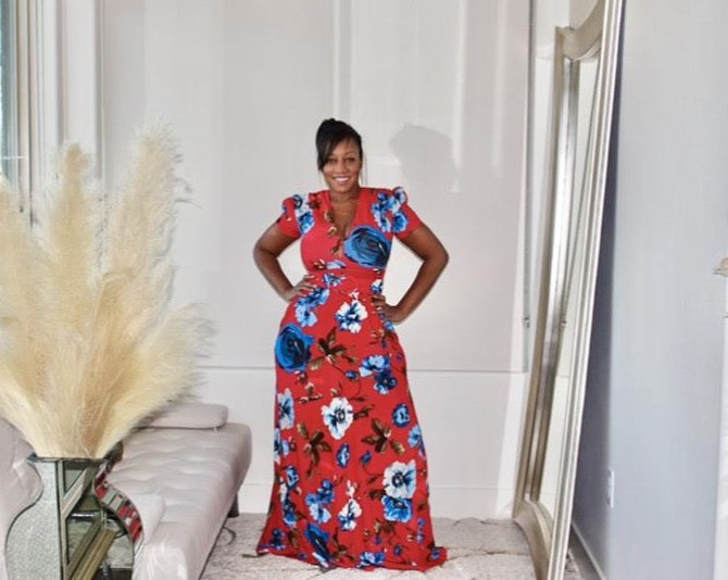 Madison Floral Maxi Dress