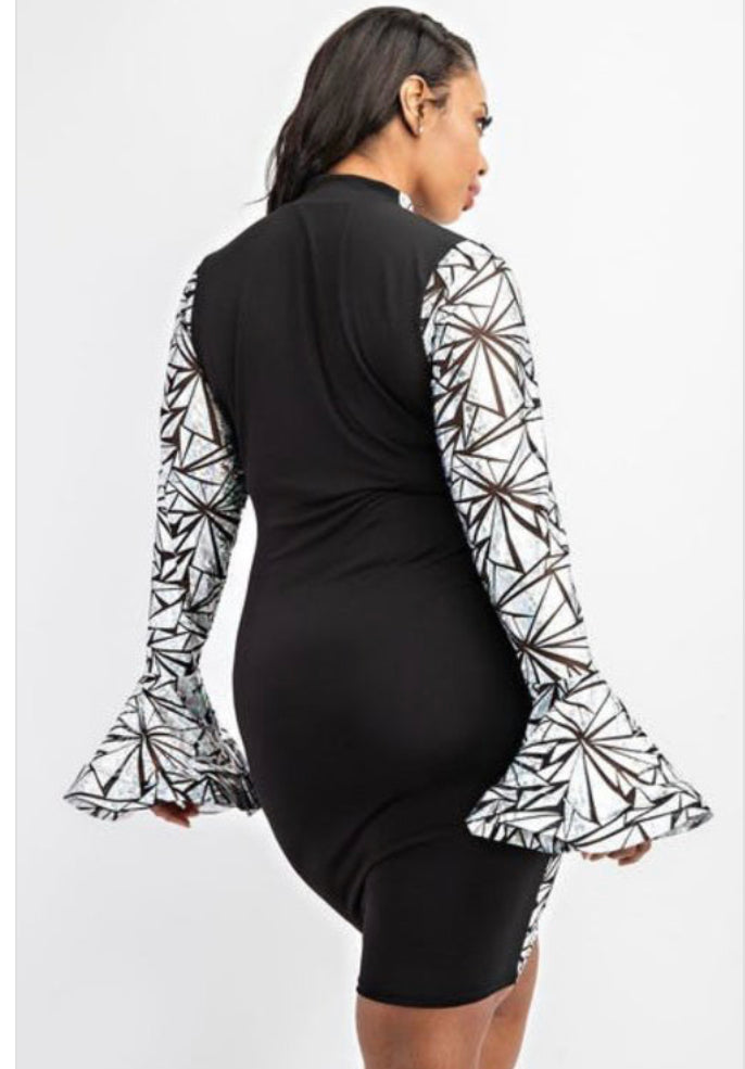 Hologram Love BodyCon Dress