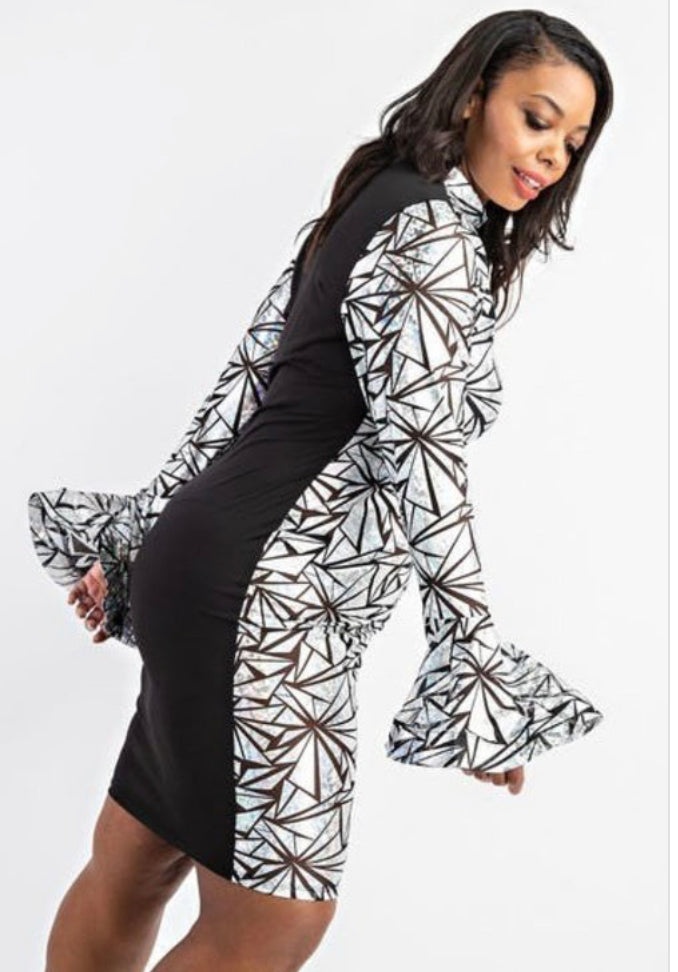 Hologram Love BodyCon Dress