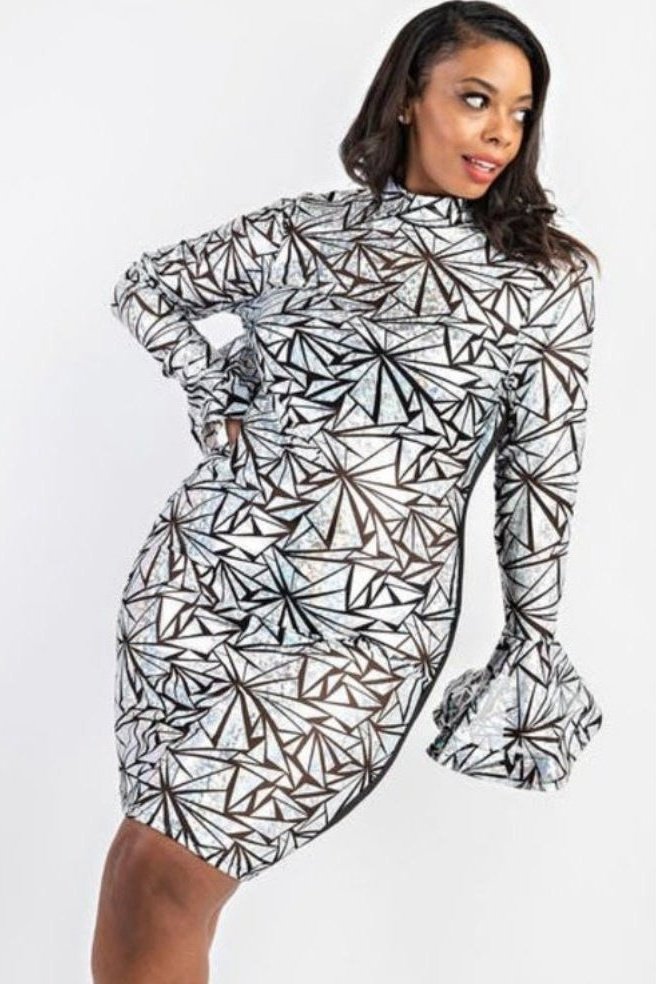 bodycon holographic dress Mesmerizing Mermaid Holographic Bodycon Mini Dress