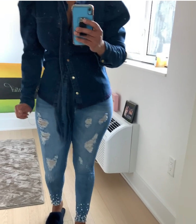 Mother of Pearl Skinny Jeans Light