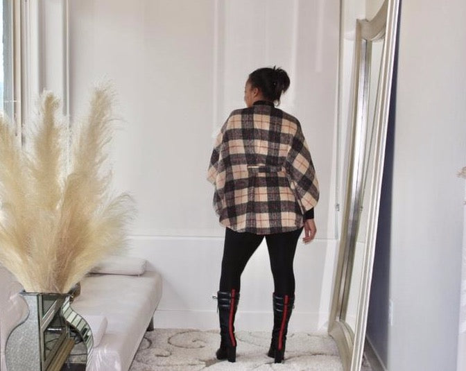 Cape Town Plaid Cape