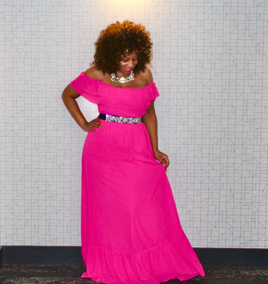 Hot Pink Hottie Maxi Dress