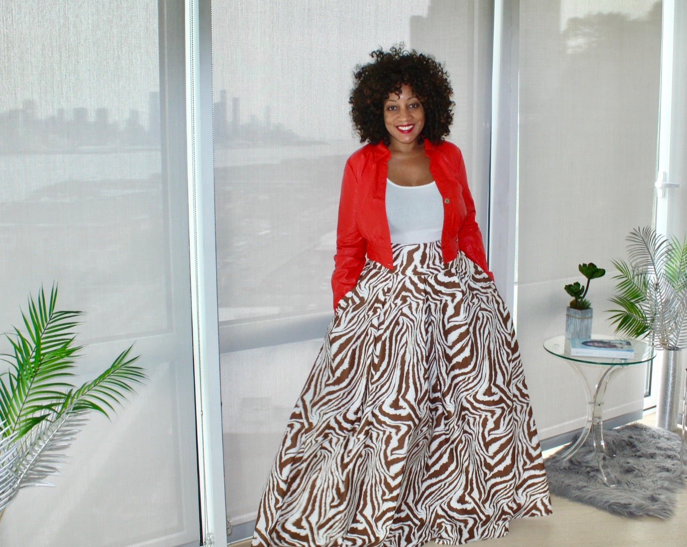 Red Hawt Faux Leather Jacket