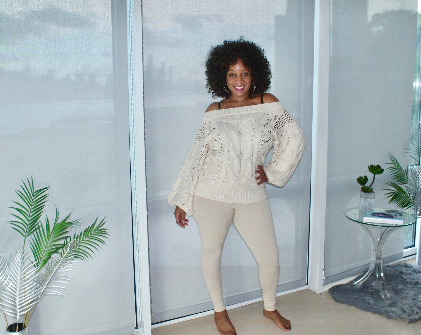 Everybody Ain't Able Cable Knit Sweater