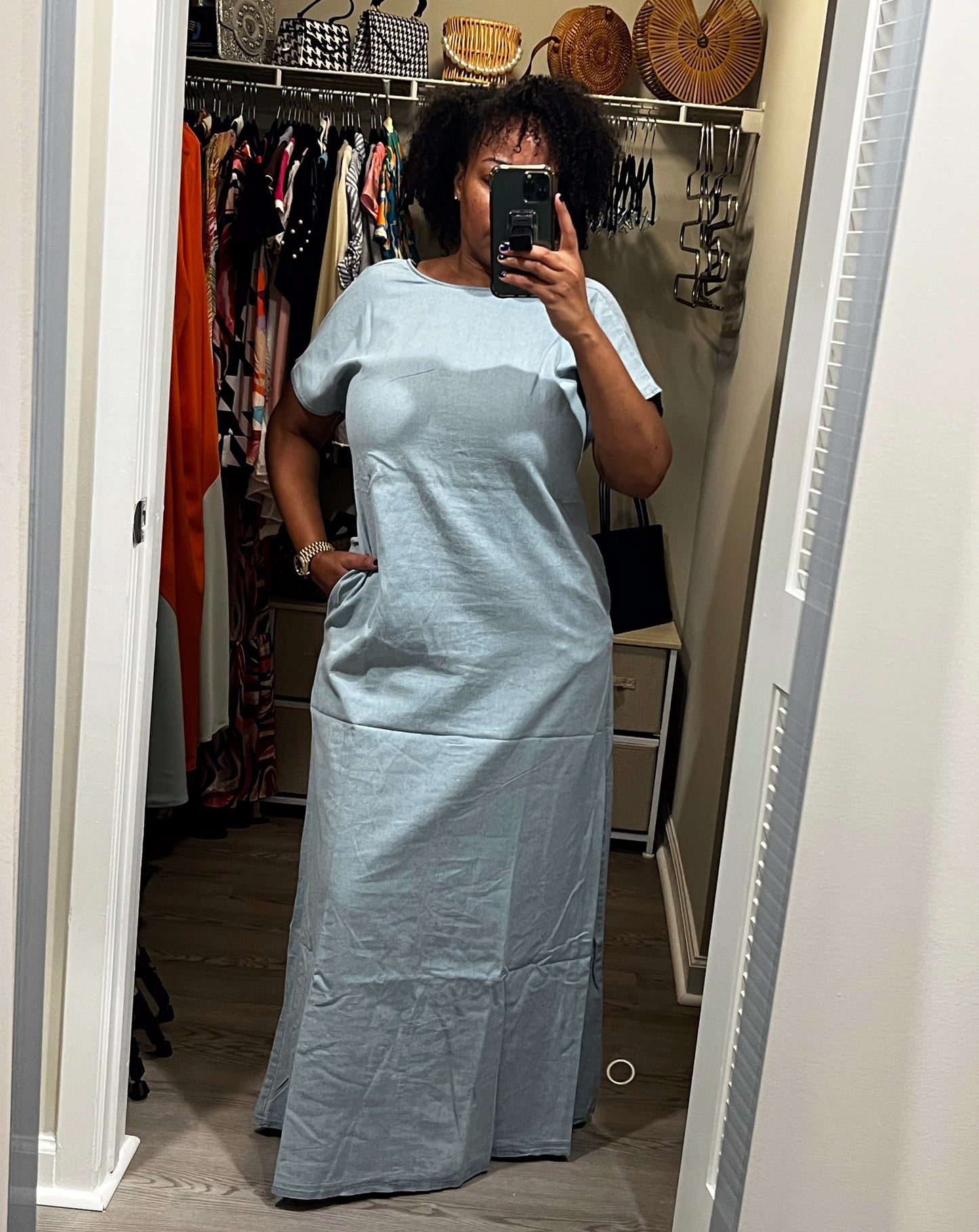 Two Way Me Denim Maxi