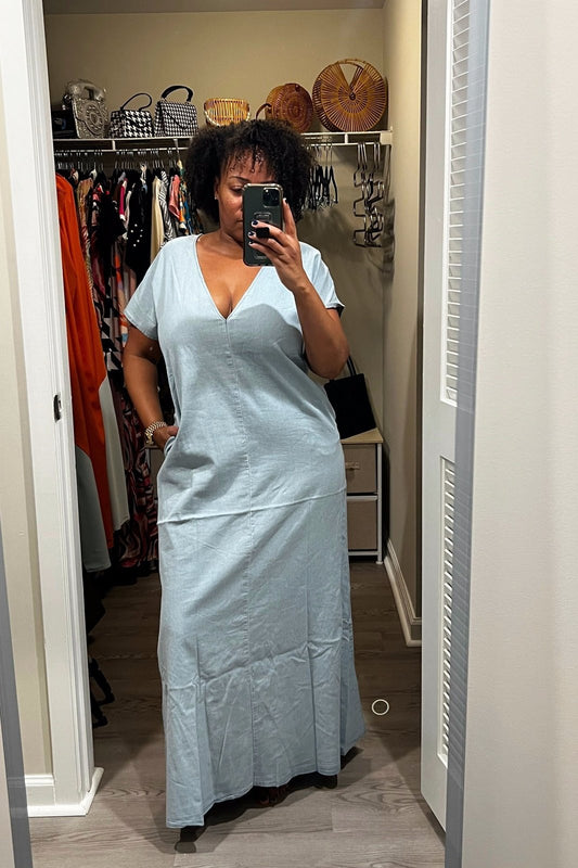 Two Way Me Denim Maxi