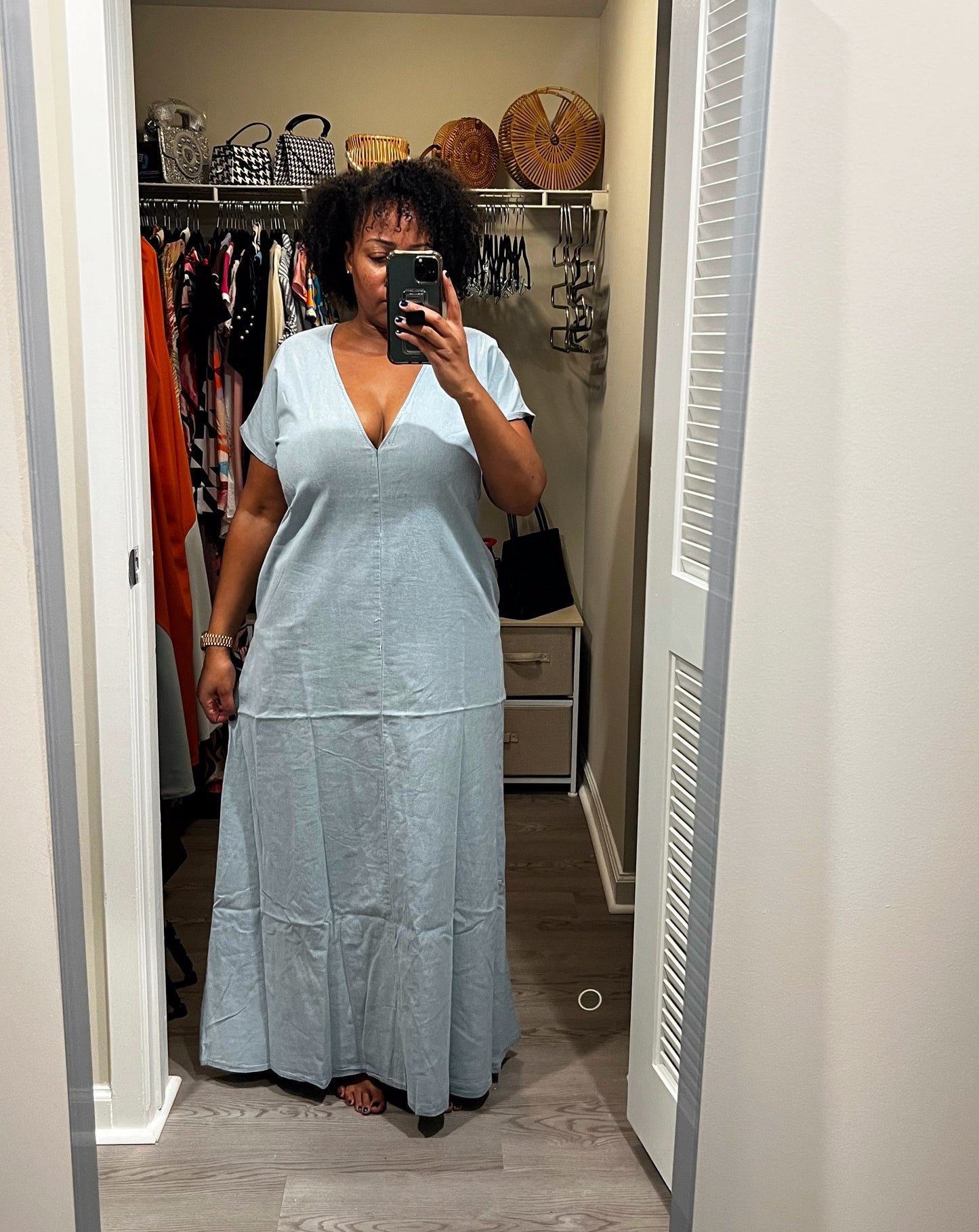 Two Way Me Denim Maxi