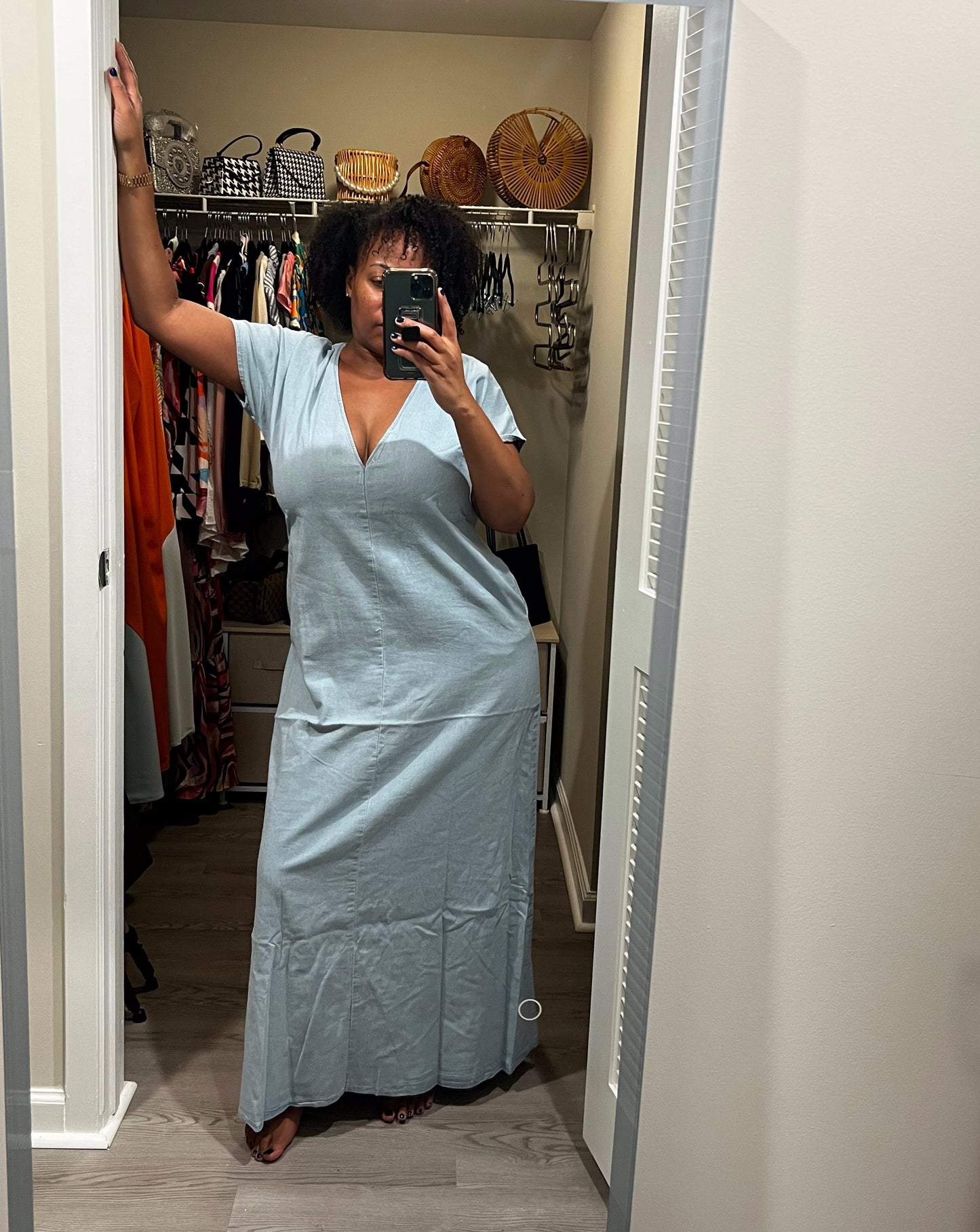 Two Way Me Denim Maxi