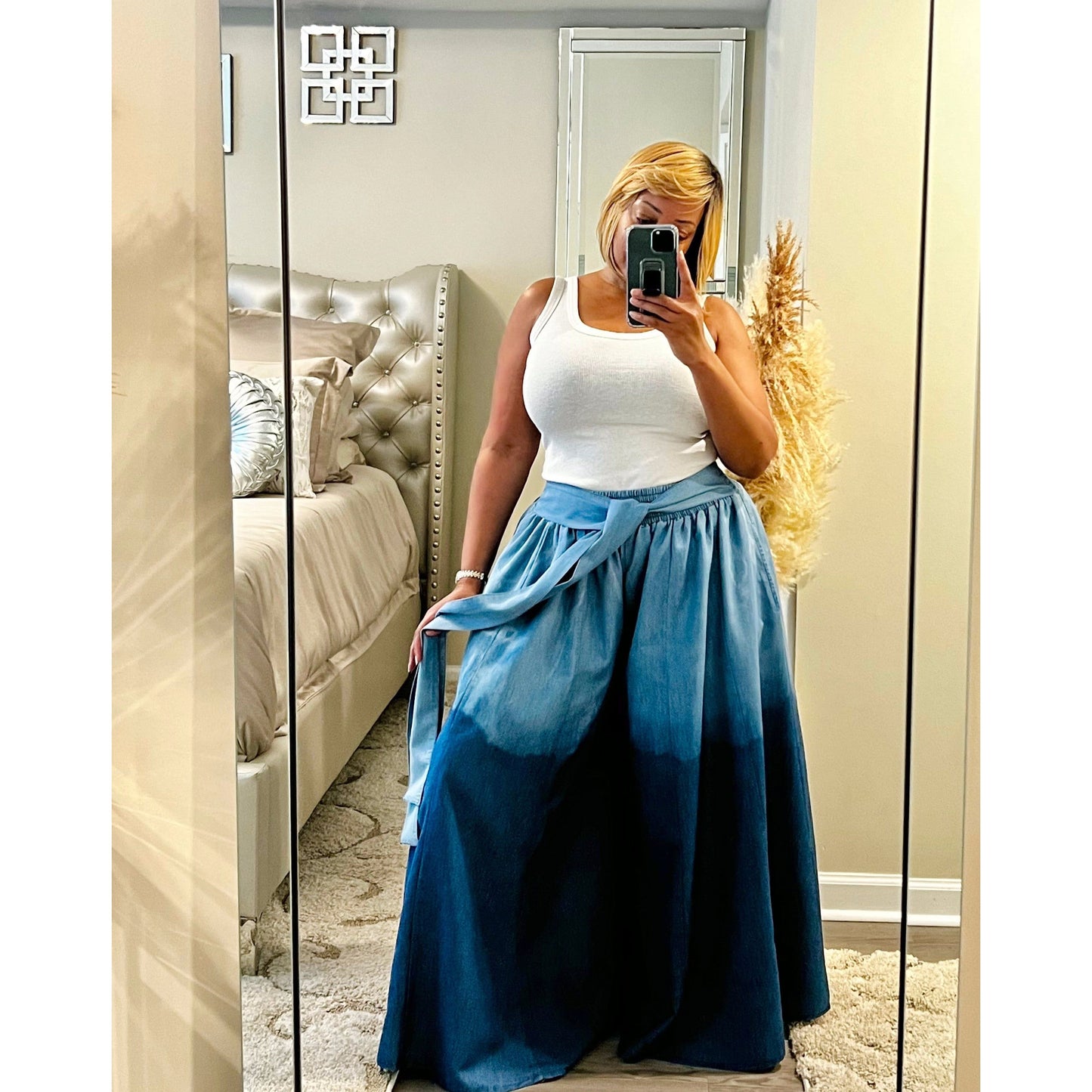 Fade To Blue Wide Leg Pants