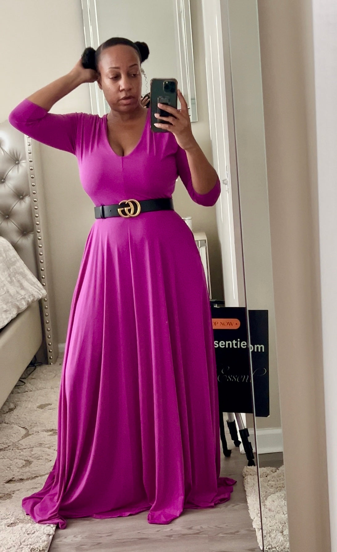MyCheri V-neck Maxi Dress