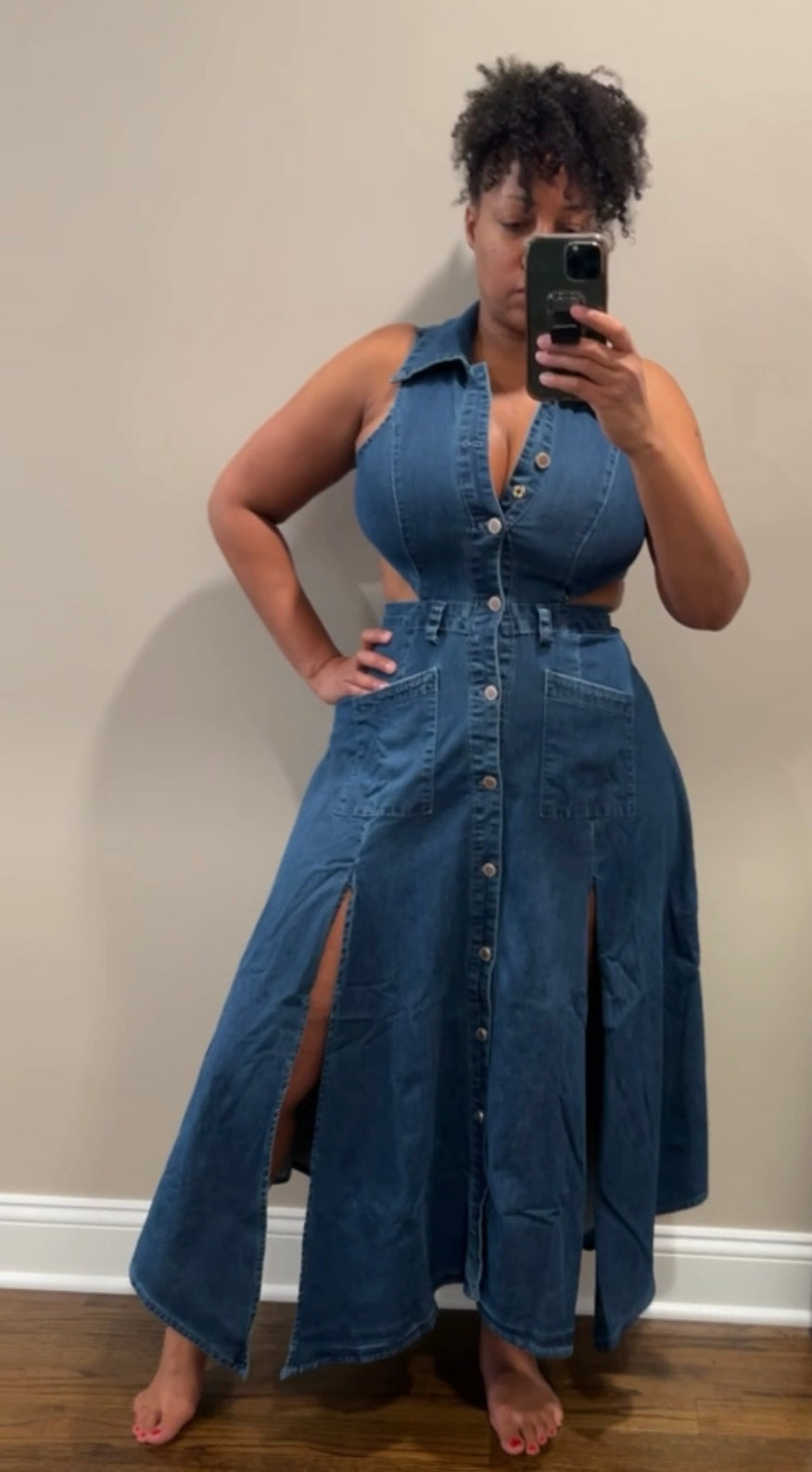 Oh Yes Ma’am Denim Dress