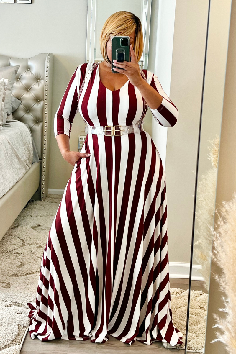MyCheri V-neck Maxi Dress