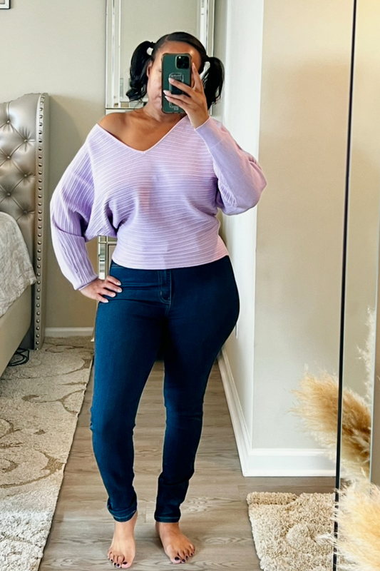 Rib Me Up V-Neck Sweater