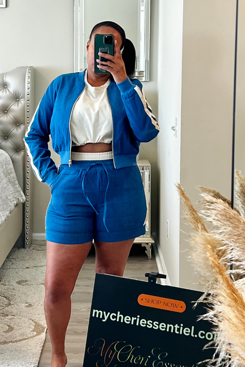 Iconic Denim Short Set