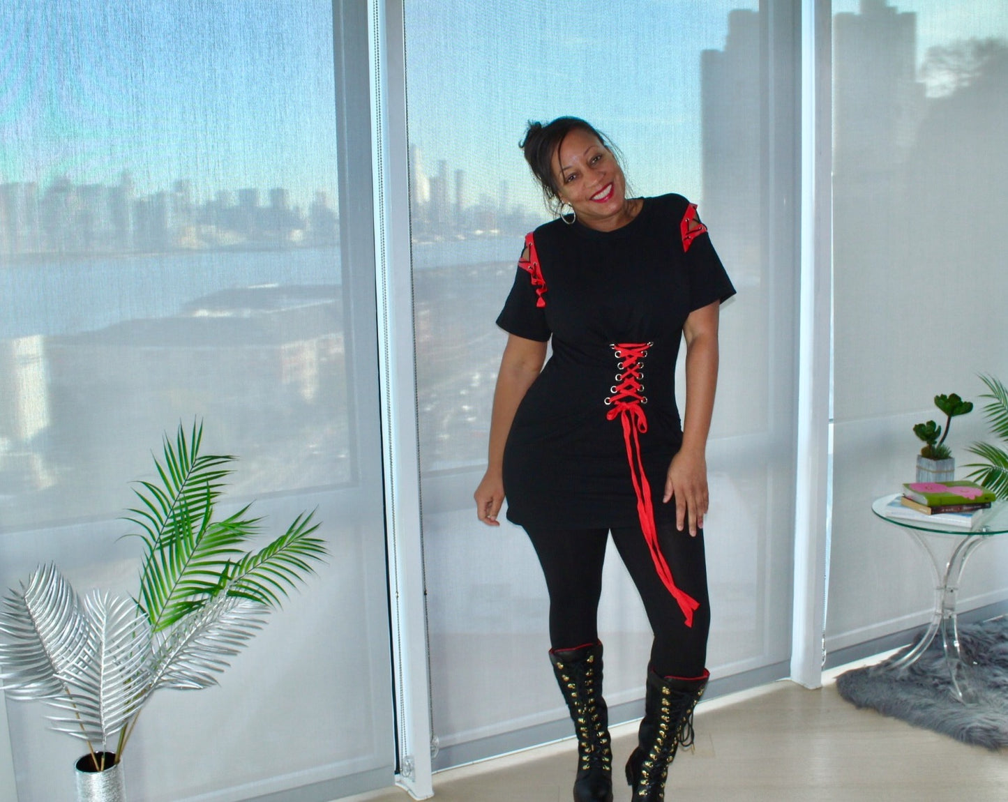 Keep Calm and Lace Up Tunic