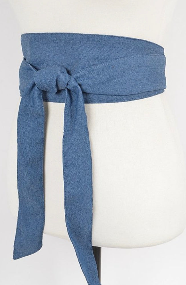 Denim Wrap Belt