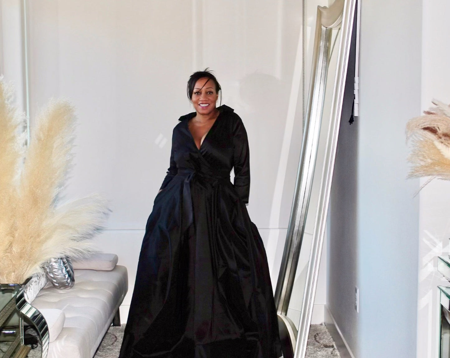 Extravaganza Taffeta Gown