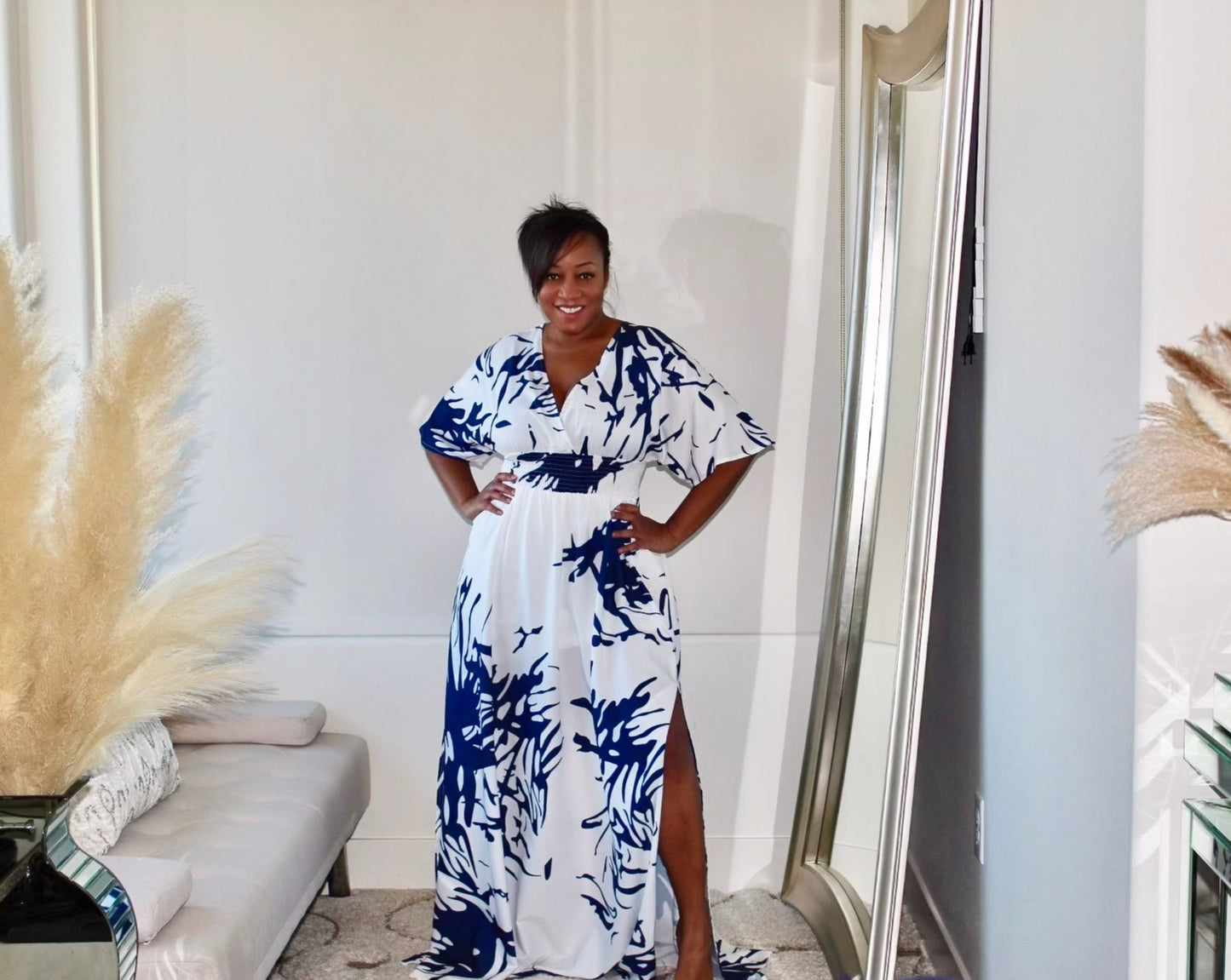 Ink Blot Maxi Dress