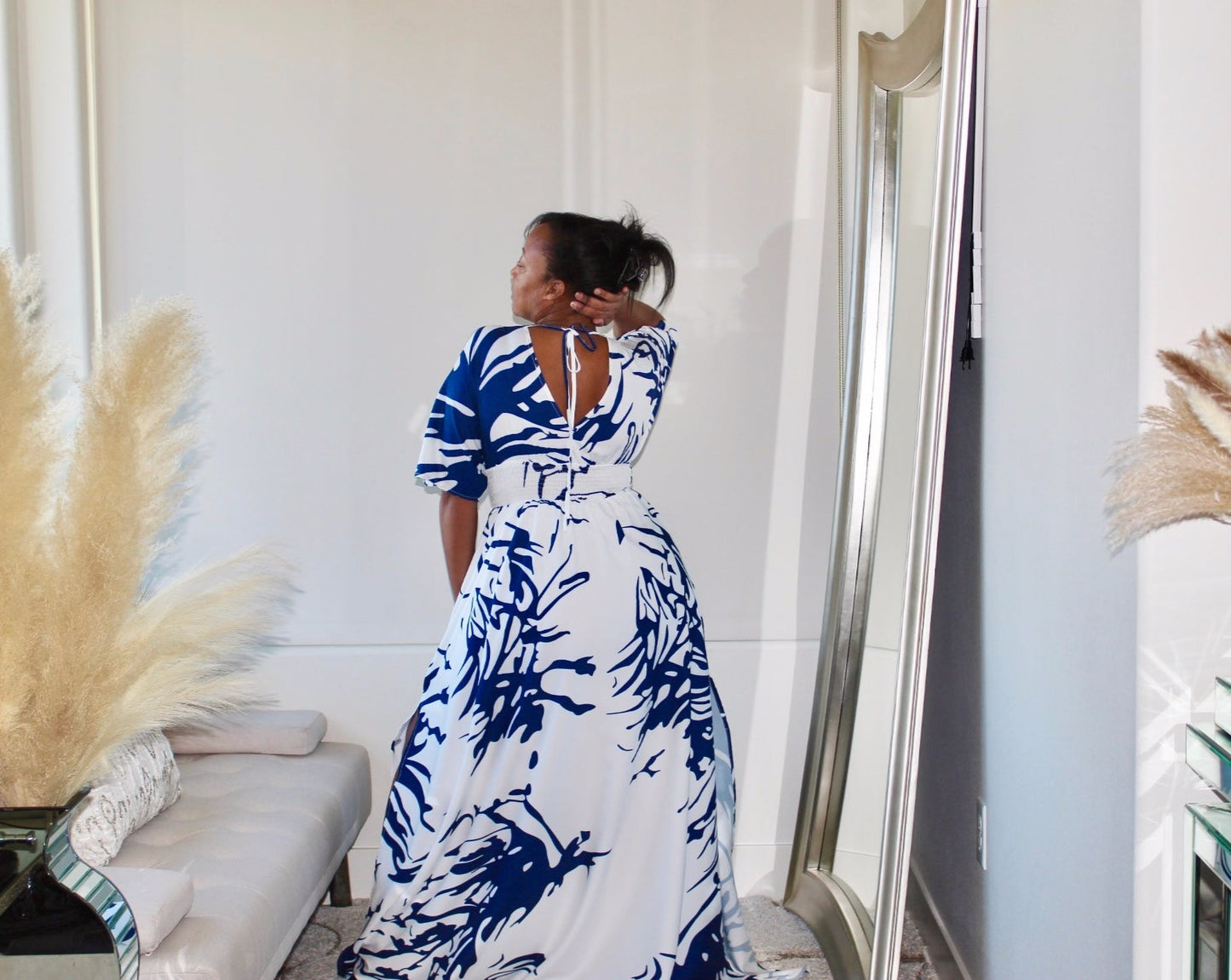 Ink Blot Maxi Dress