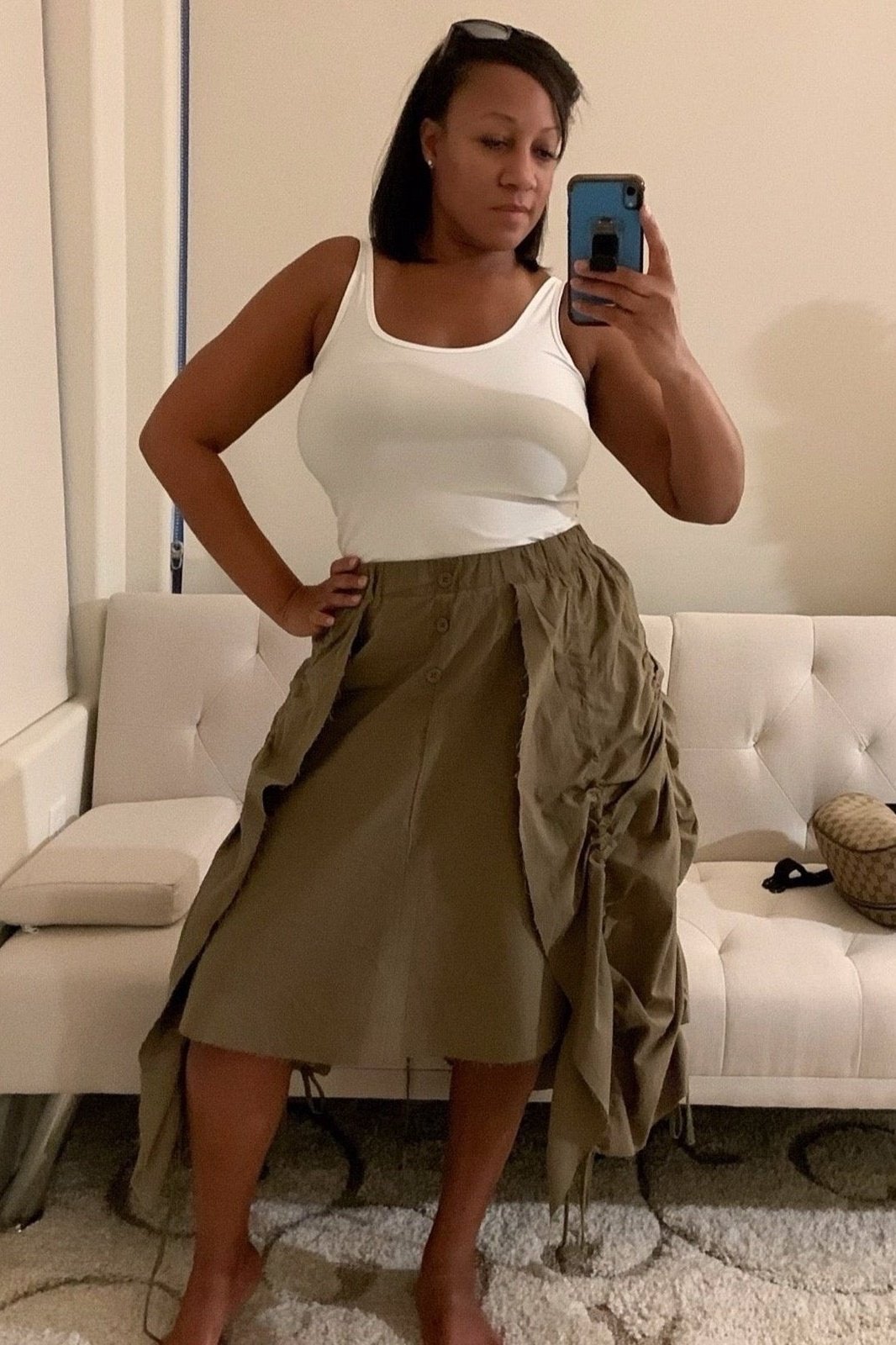 Drawn To You Midi Skirt