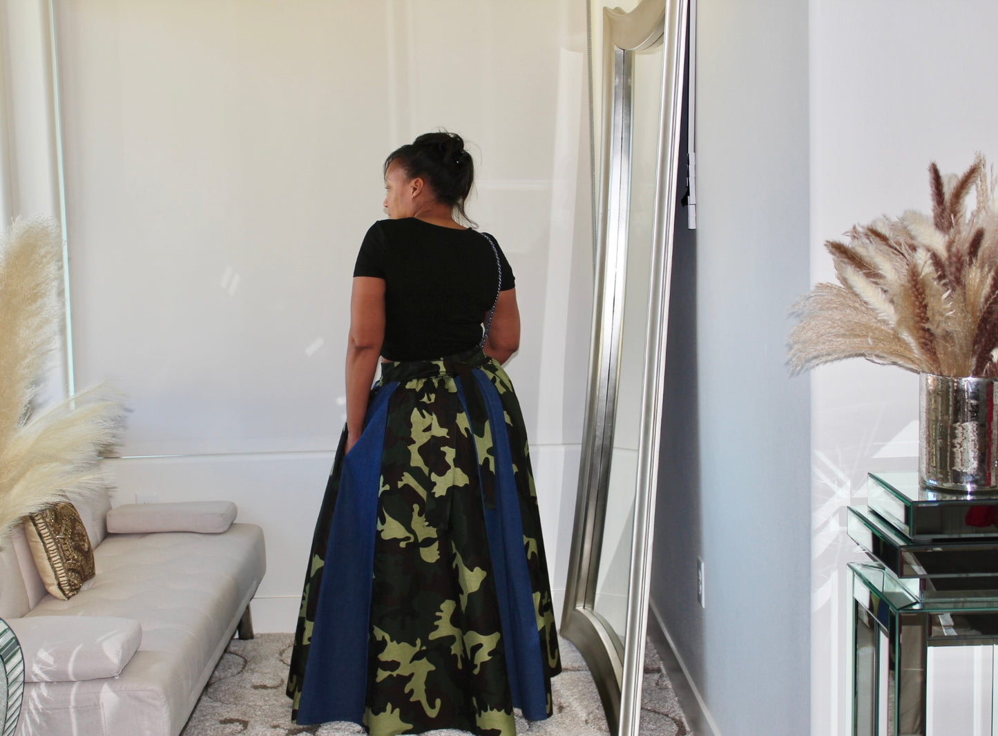 Special Ops Camo Maxi Skirt *SHOP ESSENTIEL MAXI SKIRT FOR MORE PRINTS*